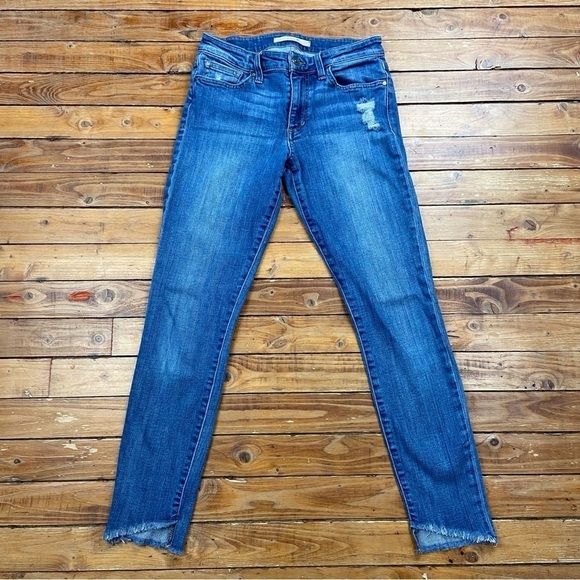 Joe’s jeans blue mid rise waist skinny distressed ripped denim stretchy size 26 - Picture 15 of 16
